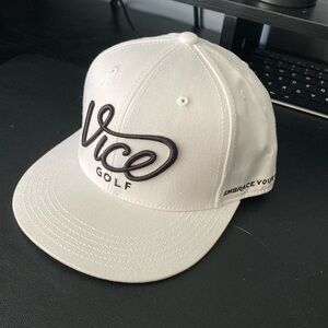 NEW Vice Golf Crew Cap (White)